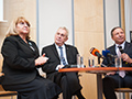 Miloš Zeman přednášel na VŠFS o kurzovém závazku